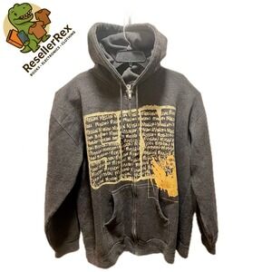 Line to Ride M6 Mens Charcoal Graphic Full Zip Hoodie‎ Sweatshirt XL